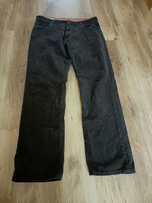 Spodnie Lacoste xl 48 jeansy Struksy brązowe L