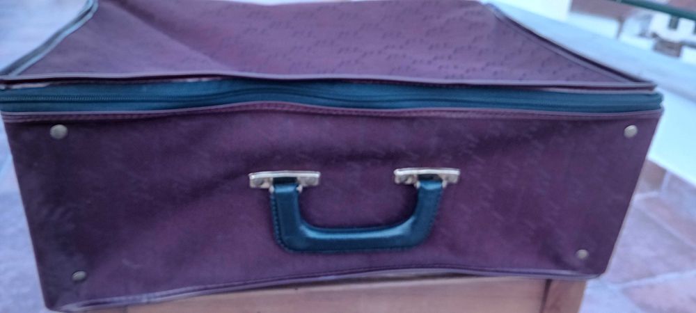 Vintage Mala de Viagem de Tecido