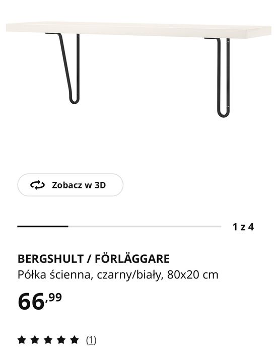 Półka Ikea Bergshult/Förläggare