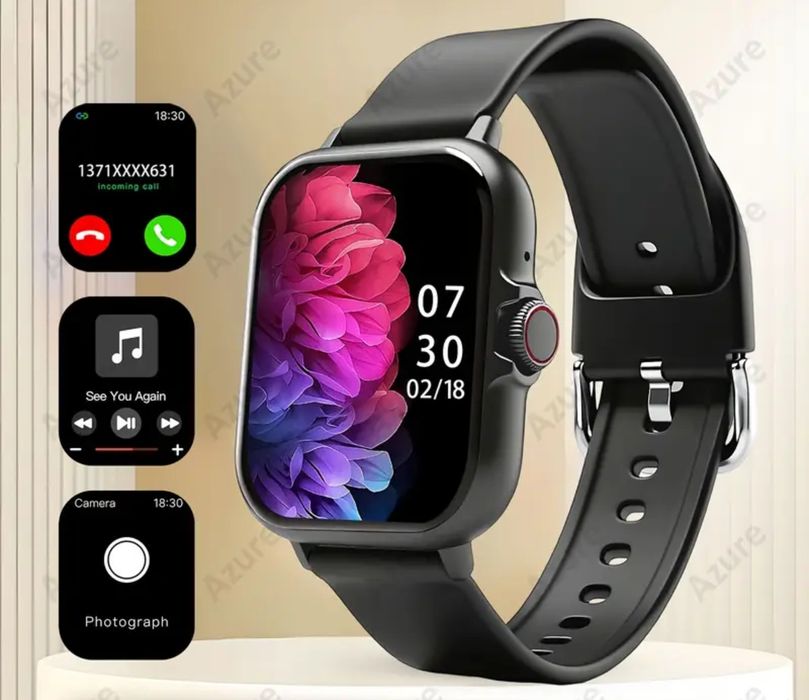 Smart Watch, СМАРТ-ЧАСЫ унисекс с экраном 1,83 дюйма