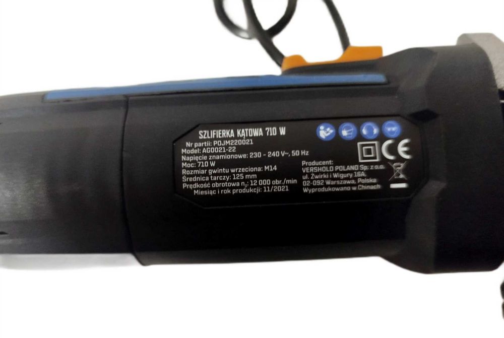 Szlifierka kątowa sieciowe Niteo 710 W 230 V