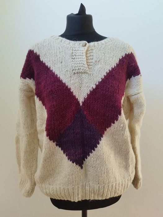 Sweter damski vintage wełna