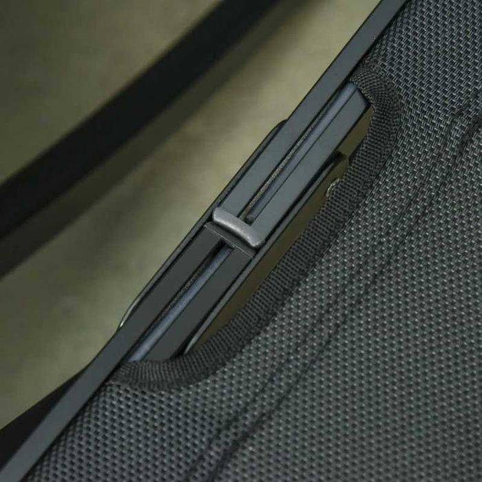 2 espreguiçadeiras ergonómicas dobráveis em forma de S - Preto