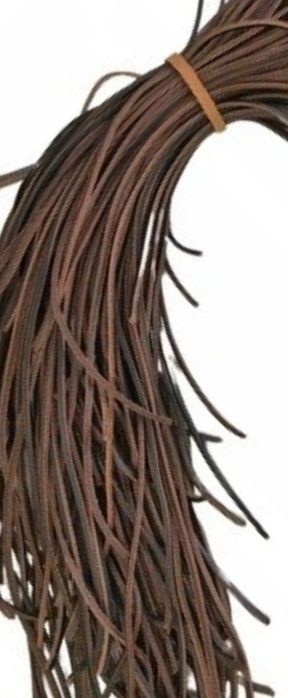 Rzemyk rzemień skóra brąz 15 szt