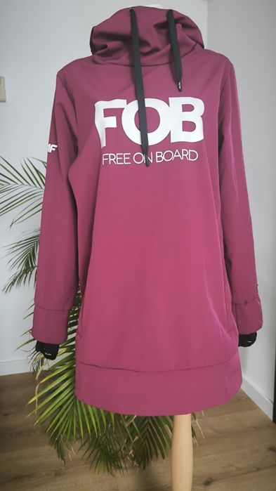 Bluza snowboardowa FOB 4F, bordowa, r.M