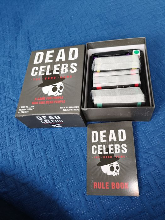 imprezowa gra karciana oparta na zgadywaniu zmarłych znanych postaci