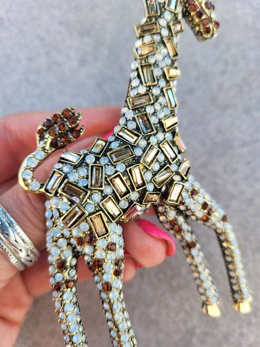 Broszka żyrafa  duża