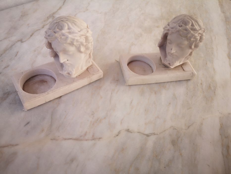2 Peças decoração mármore