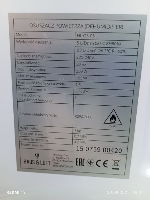 Osuszacz Haus & Luft