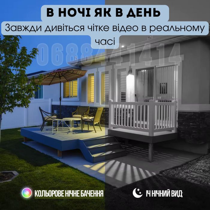 Уличная Wi-Fi камера 15 МП с ночным видинием , + оптический зум 10х