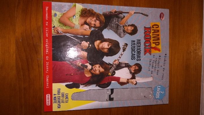 Livros Disney Camp Rock - Jogos Musicais, Diário do Rock e Blog da Cai