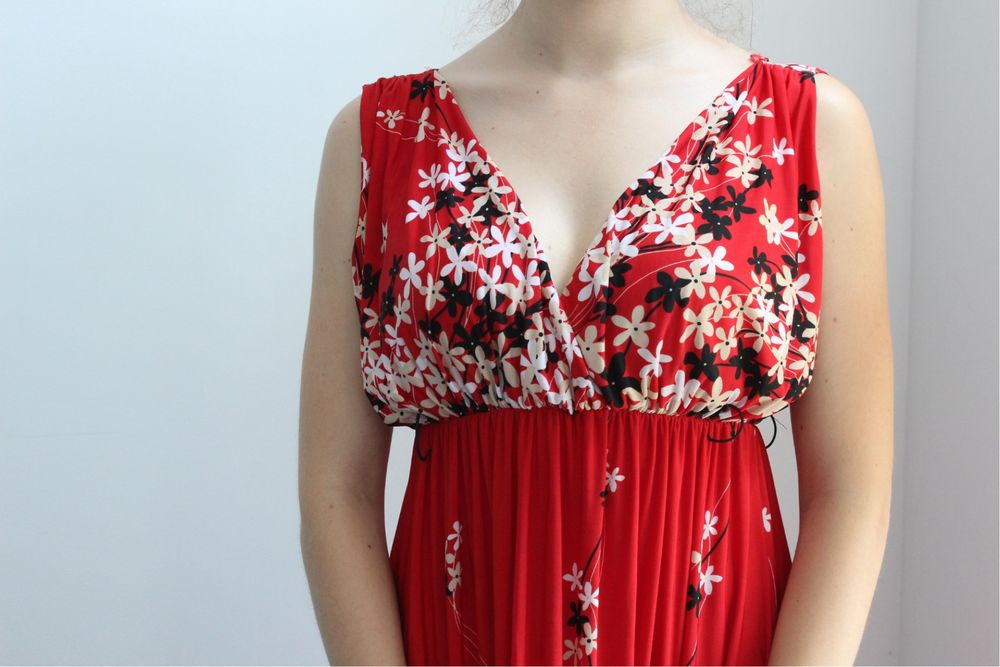 Vestido MIDI de verão, tamanho M