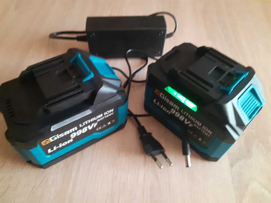 Akumulator Gisam 18V-6Ah,do Makita,2szt+ladowarka
