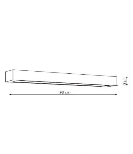 lampa ścienna, kinkiet ibros l czarny ip44 do łazienki