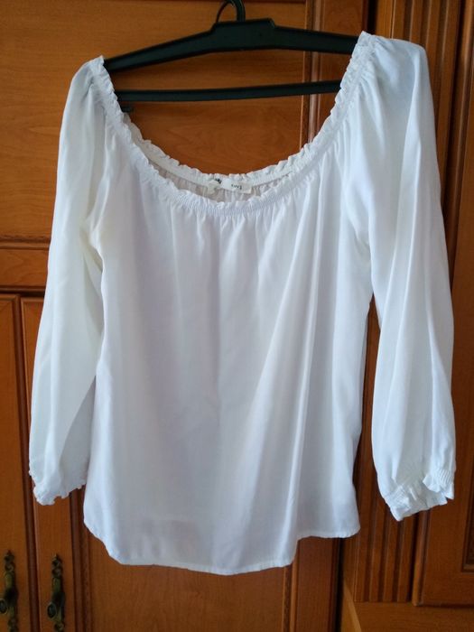 Bluzka biała hiszpanka