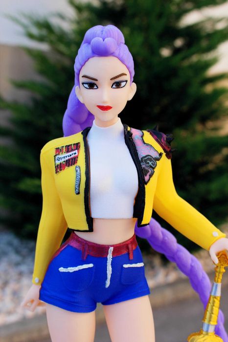 Rumi - Boneca Fanart – Demon Hunters K-Pop - 40 cm!!