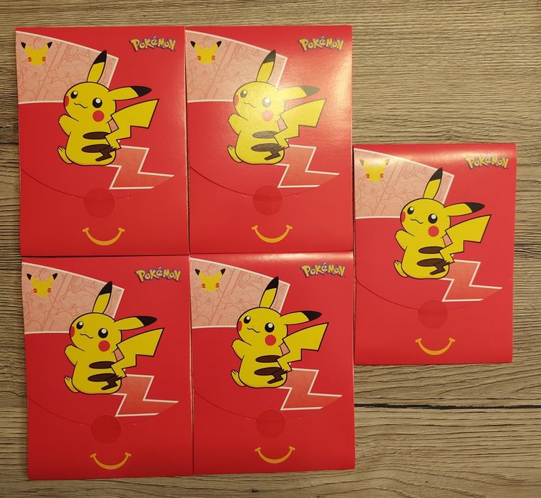 Boostery kart Pokemon McDonald's 25-lecie