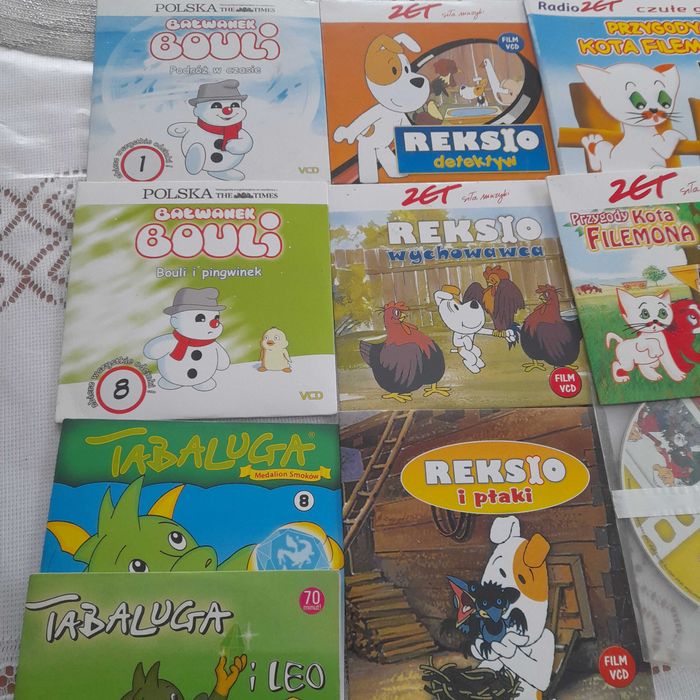 Reksio, Bałwanek Bouli, Tabaluga,Przygody kota Filemona vcd.