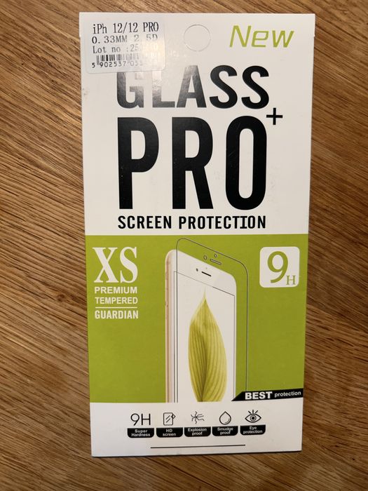 Szybka szkło hartowane 9H do iPhone 12/12 Pro