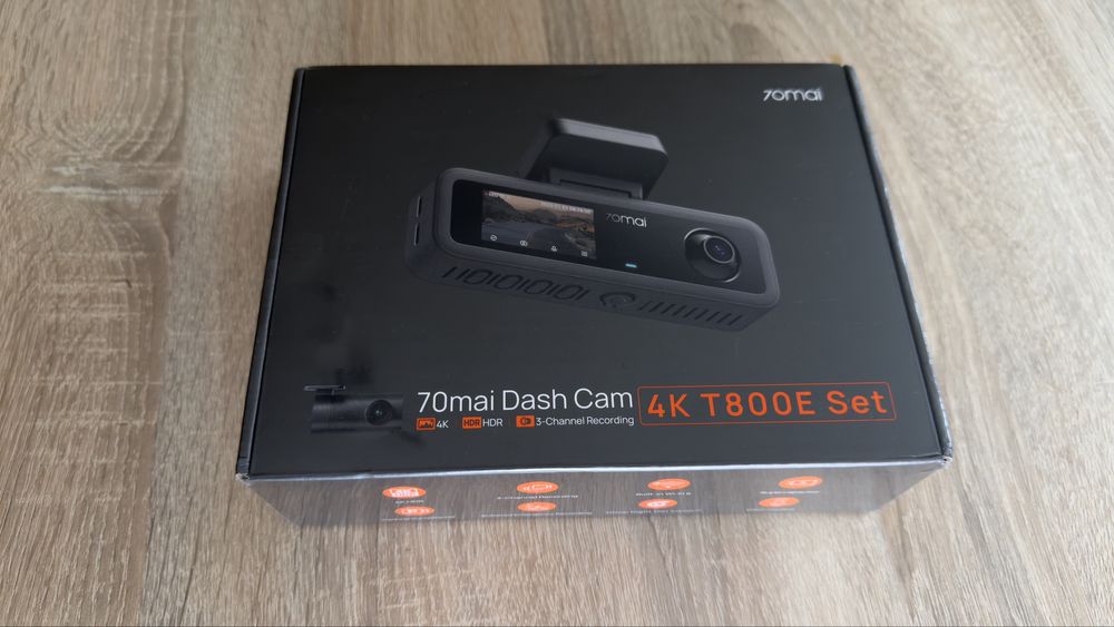 70mai Dash Cam 4K T800E Set – nowa, fabrycznie zapakowana