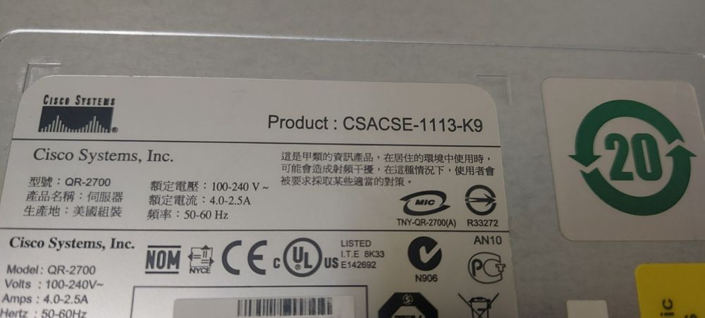 Cisco 1113 - K9 Servidor de Controlo de Acessos