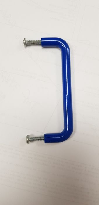 Puxadores para armários azuis de metal
