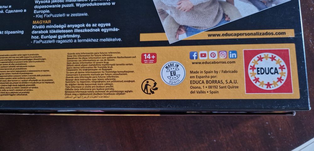 Puzzle de 1000 peças da Educa