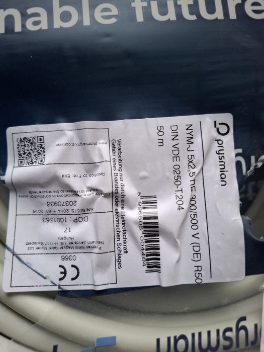 Kabel okrągły 5x2.5 50m