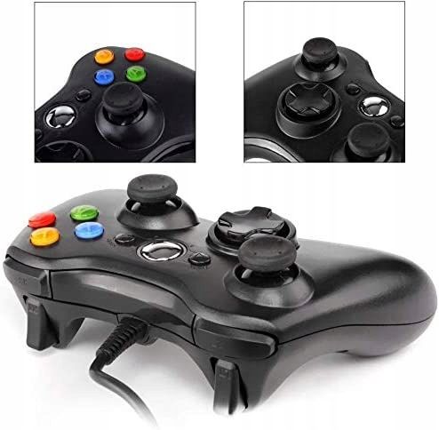 Pad Przewodowy Do Pc Kontroler Xbox 360 Zamiennik - Outlet