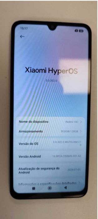 Xiaomi Redmi 14C – 4GB / 128GB – Azul – Excelente Estado