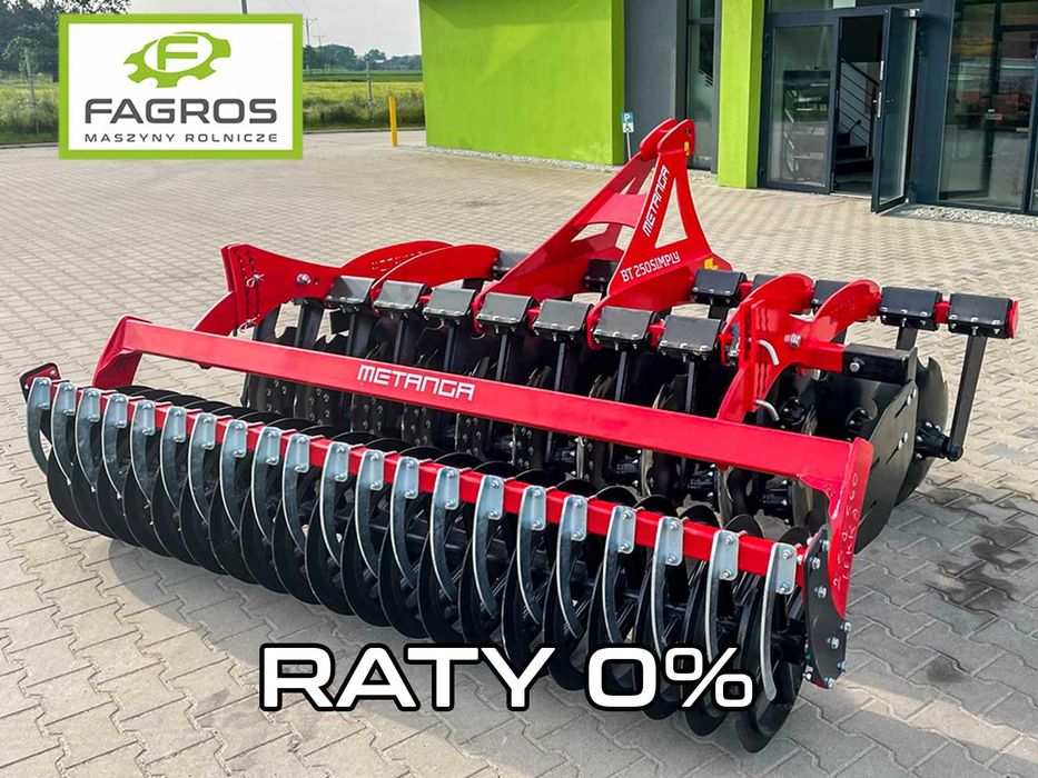 RATY agregat BRONA UPS 2.5m 2.7m 3m talerzowy DOSTAWA DASZKOWY RATY