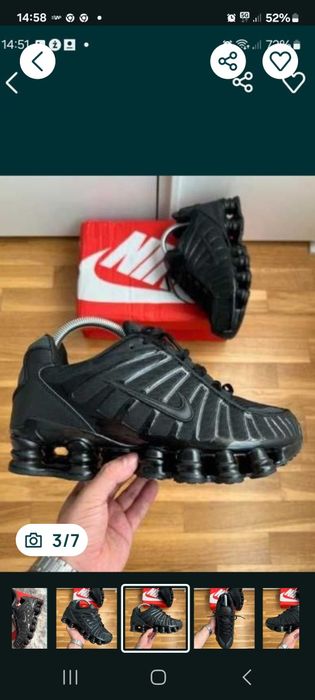 Buty shox czarne damskie