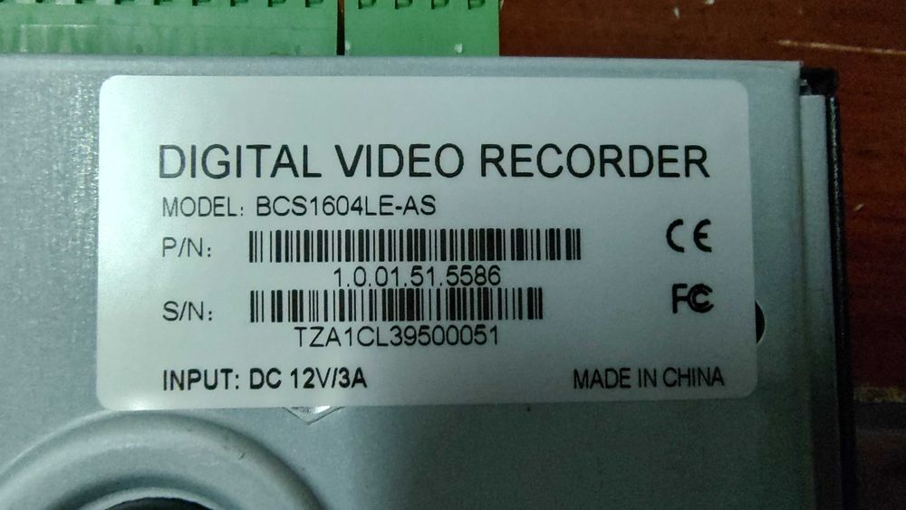 BCS-1604LE-AS rejestrator cyfrowy DVR 16 kanałowy