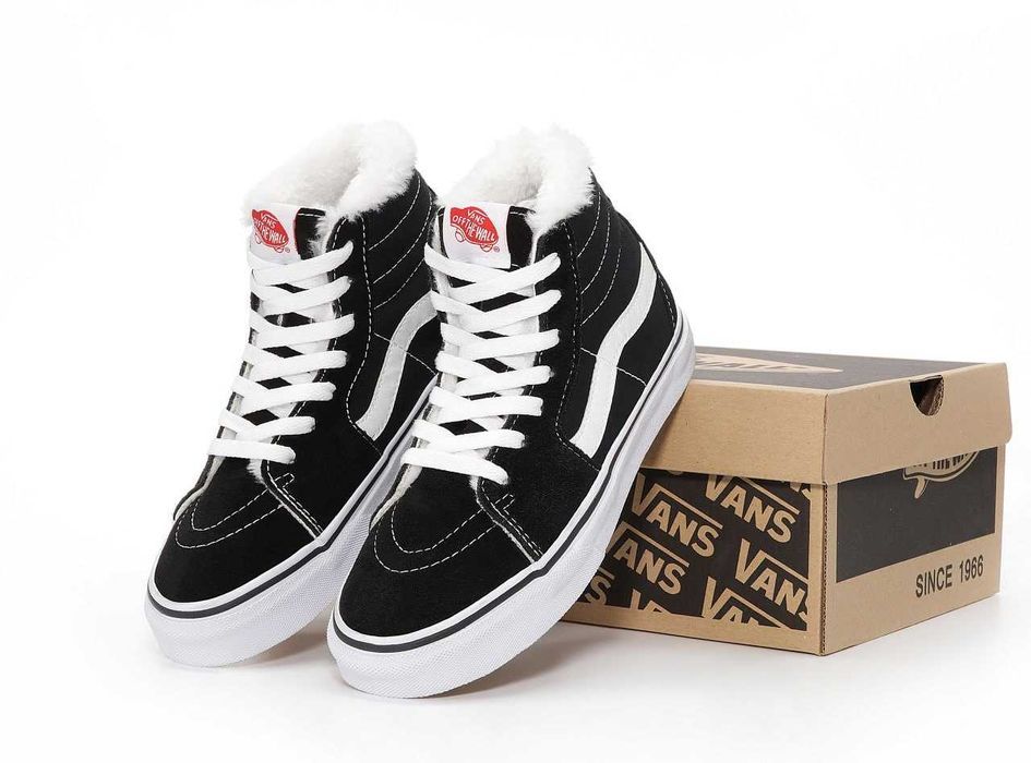 Унисекс зимние кеды Vans Old Skool High Winter Fur зимові кеди ванс