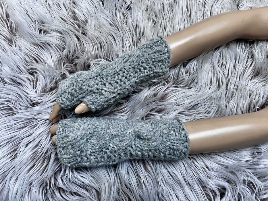 Mitenki 100% wełna rękodzieło