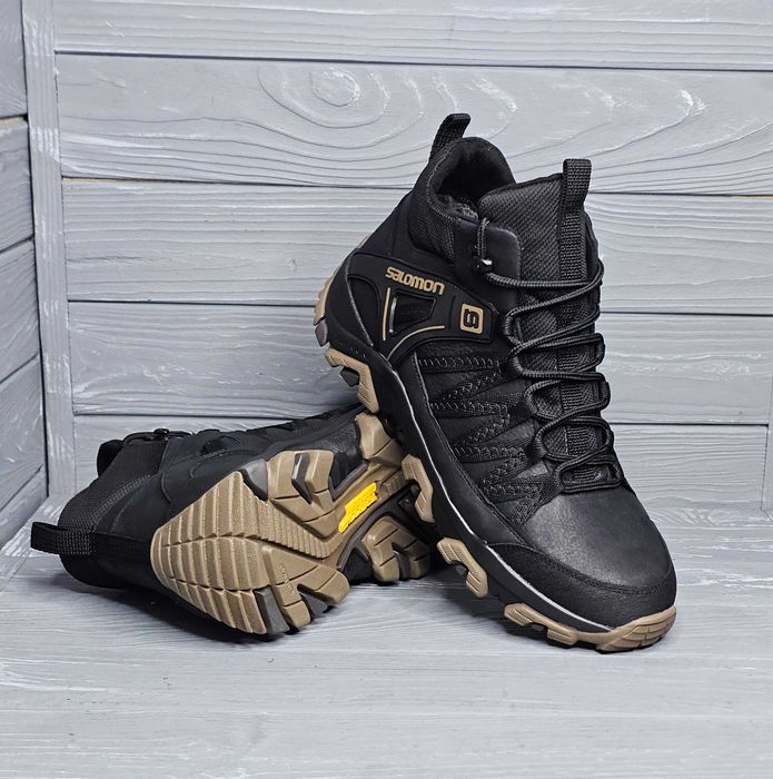 39-46 Кожаные мужские черные койот спортивные зимние ботинки кроссовки