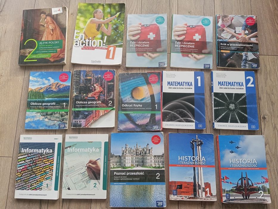 Książki do klasy pierwszej i drugiej liceum