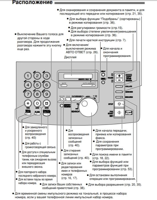 PANASONIC KX-FM90 UA телефон факс-копієр на А4 папір