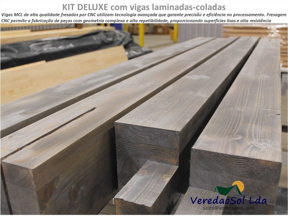 Casa madeira DELUXE como casa de jardim ou anexo à sua casa