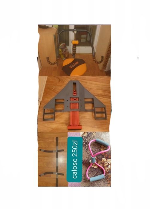 Sprzęt fitness siłownia guma do ćwiczeń hantle