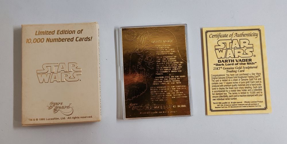 Carta (1995) Star Wars Darth Vader 6339/10.000 (23kt gold)