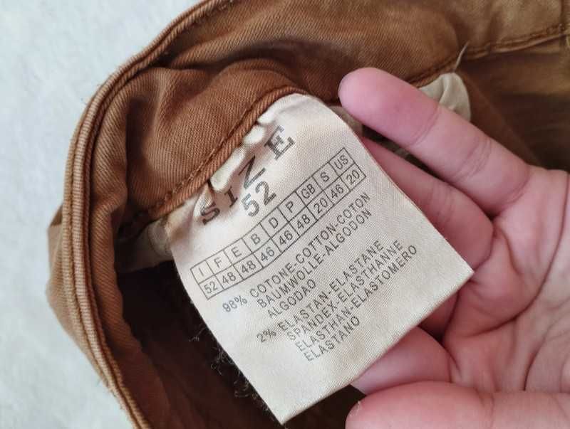 Calças skinny camel L mulher