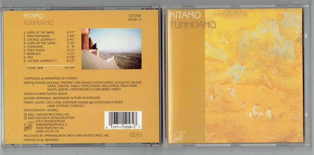CD Kitaro - Tunhuang Wyd.1983
