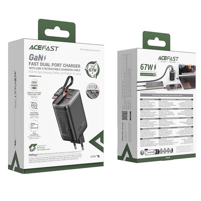 Зарядка Acefast A111 67W PPS! PD Type-C USB