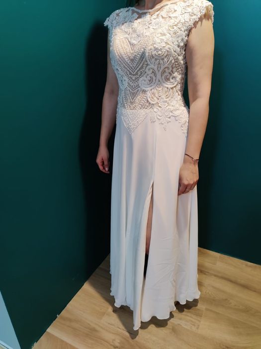 Nowa suknia ślubna Łódź, Boho, muślin