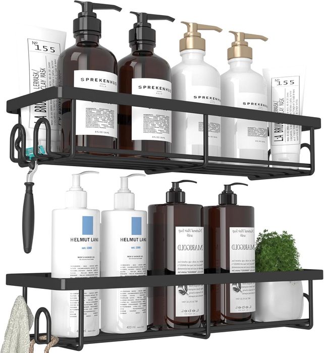 Zestaw 2 półek prysznicowych bez wiercenia