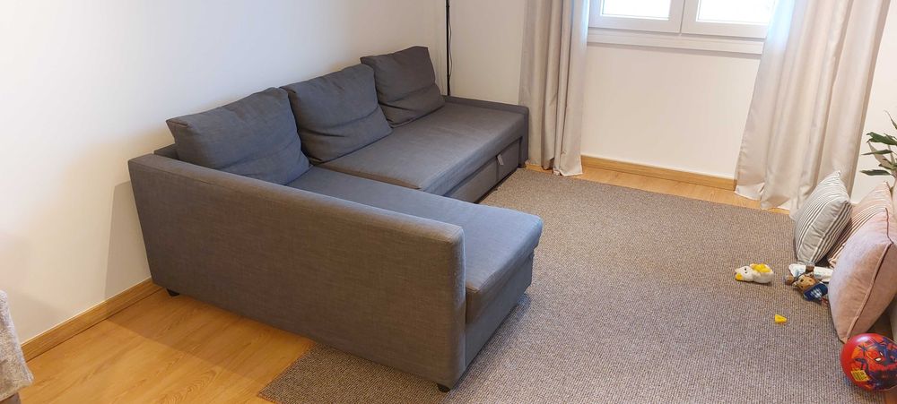 Sofá 3 lugares com chaise longue - Friheten Ikea