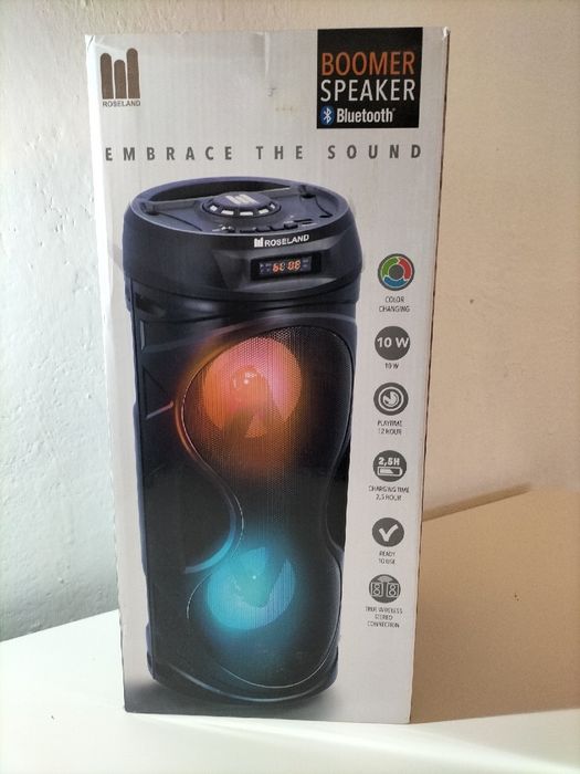 Głośnik przenośny ROSELAND Bluetooth,Radio,Karaoke LED RGB 10W
dostępn