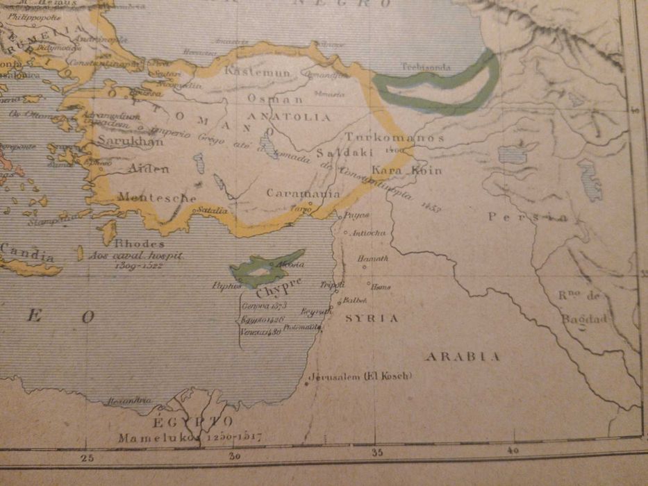 Mapa Europa Ultimo Período da Edade Media (Final do Séc, XIX, Final do Séc, XX)