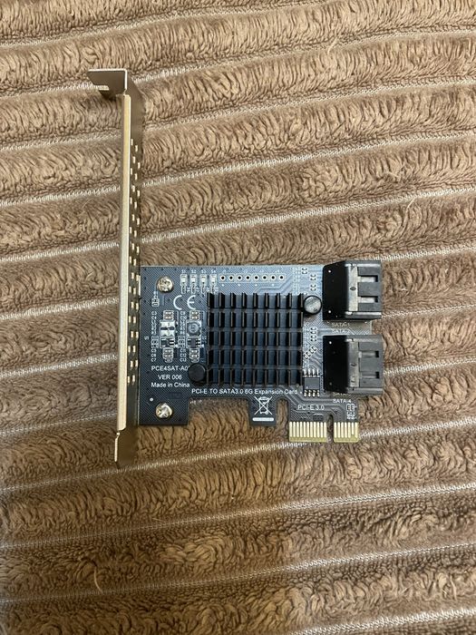 Плата розширення pcie to sata x4 кнотроллер sata